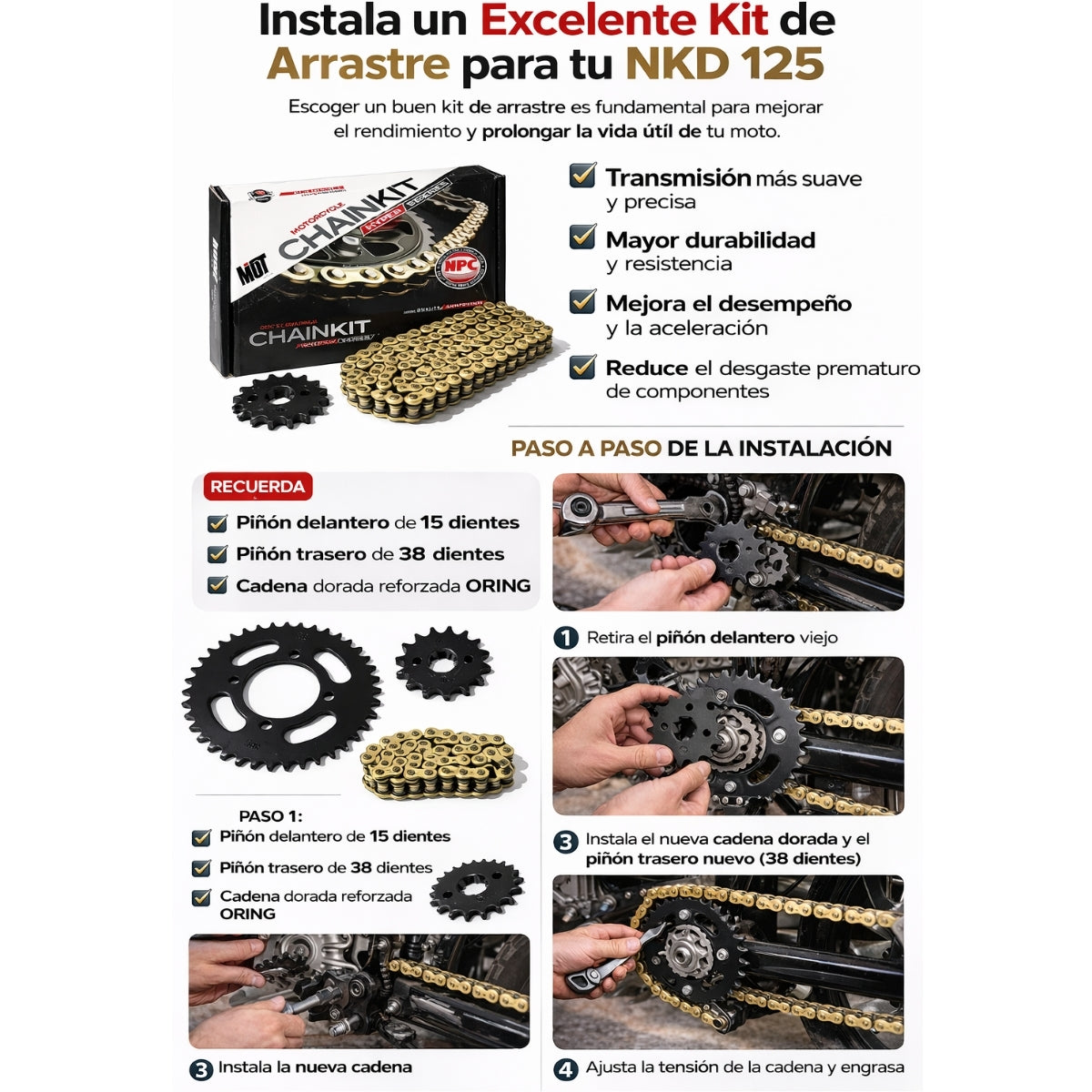 Kit Arrastre Npc Completo Nkd Cr4