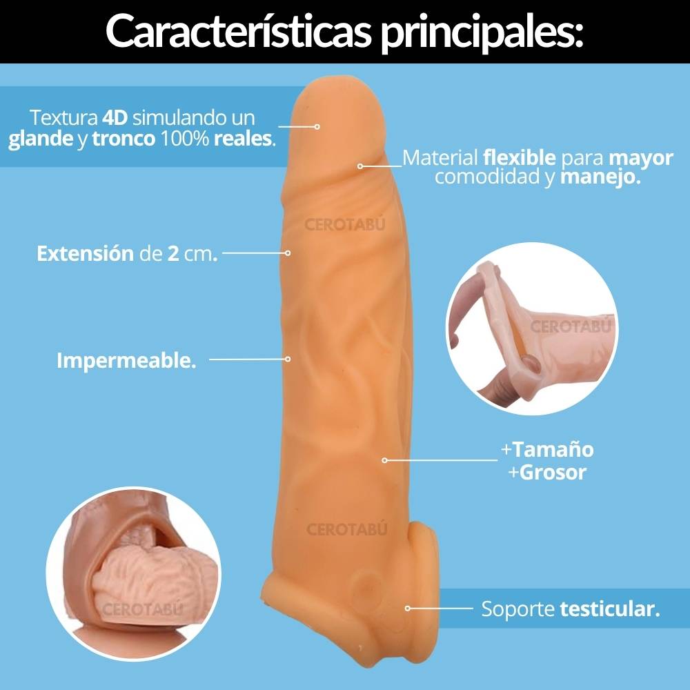 Funda Realista Para Pene 17cm Fun006