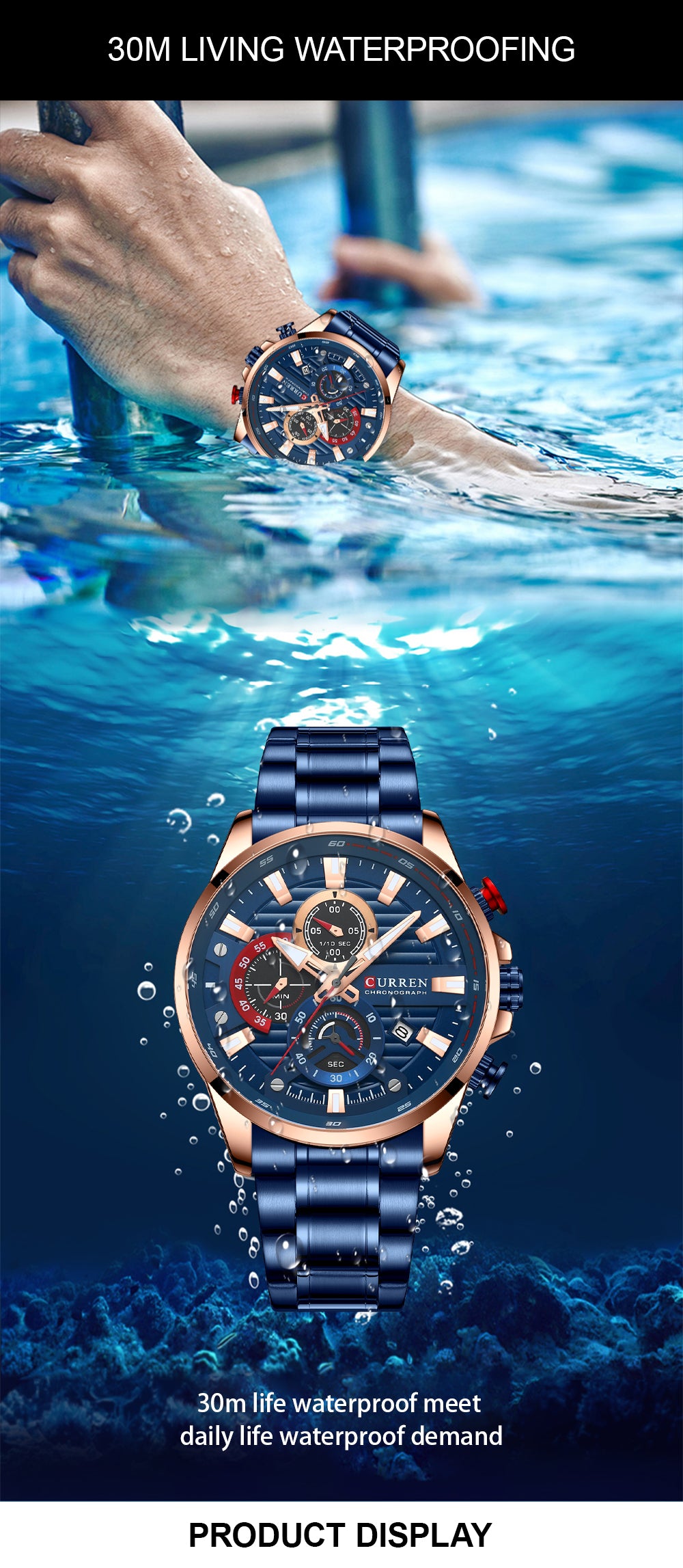 Reloj Curren Hombre 8415 Acero