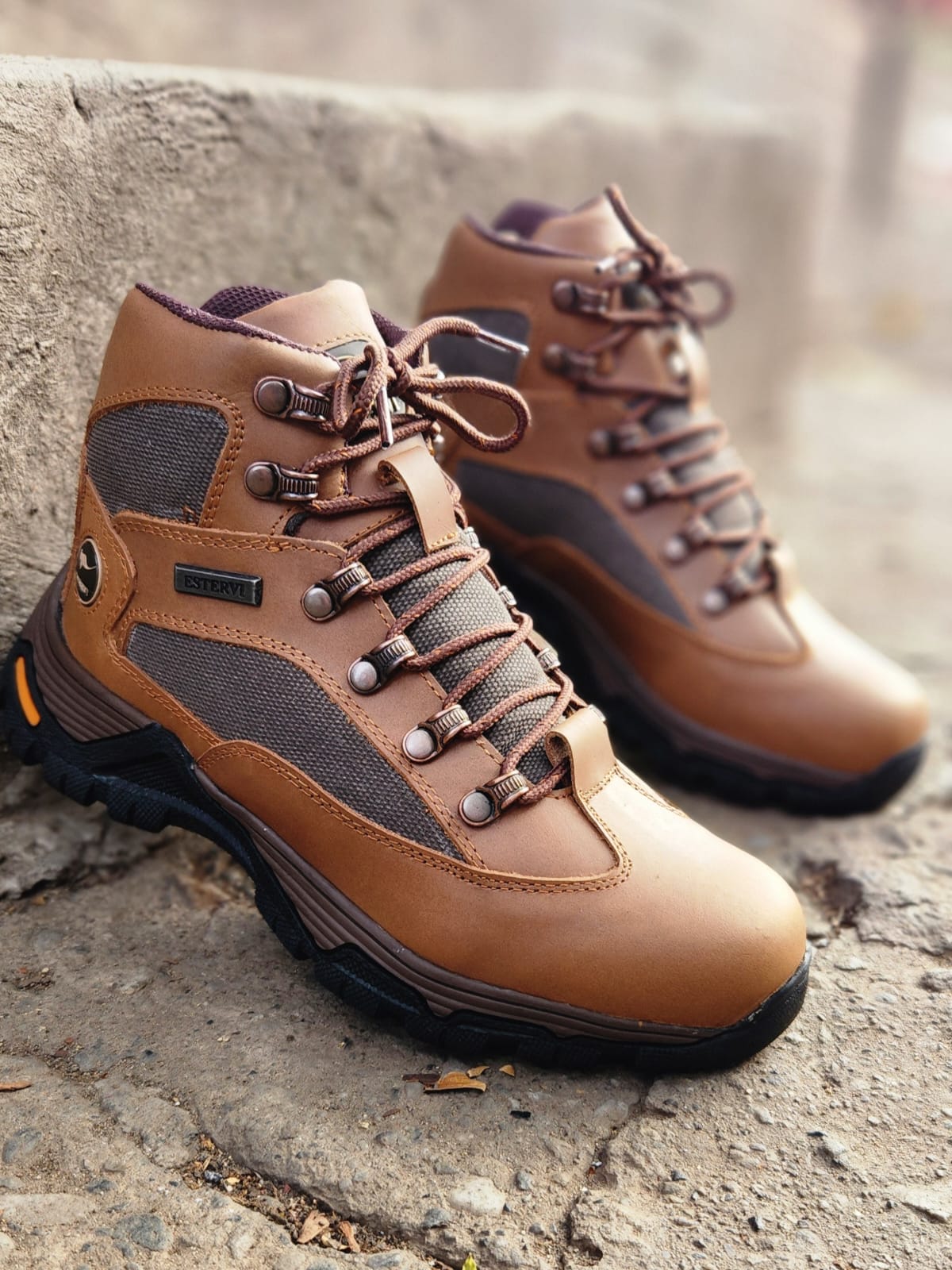 Botas En Cuero Para Hombre
