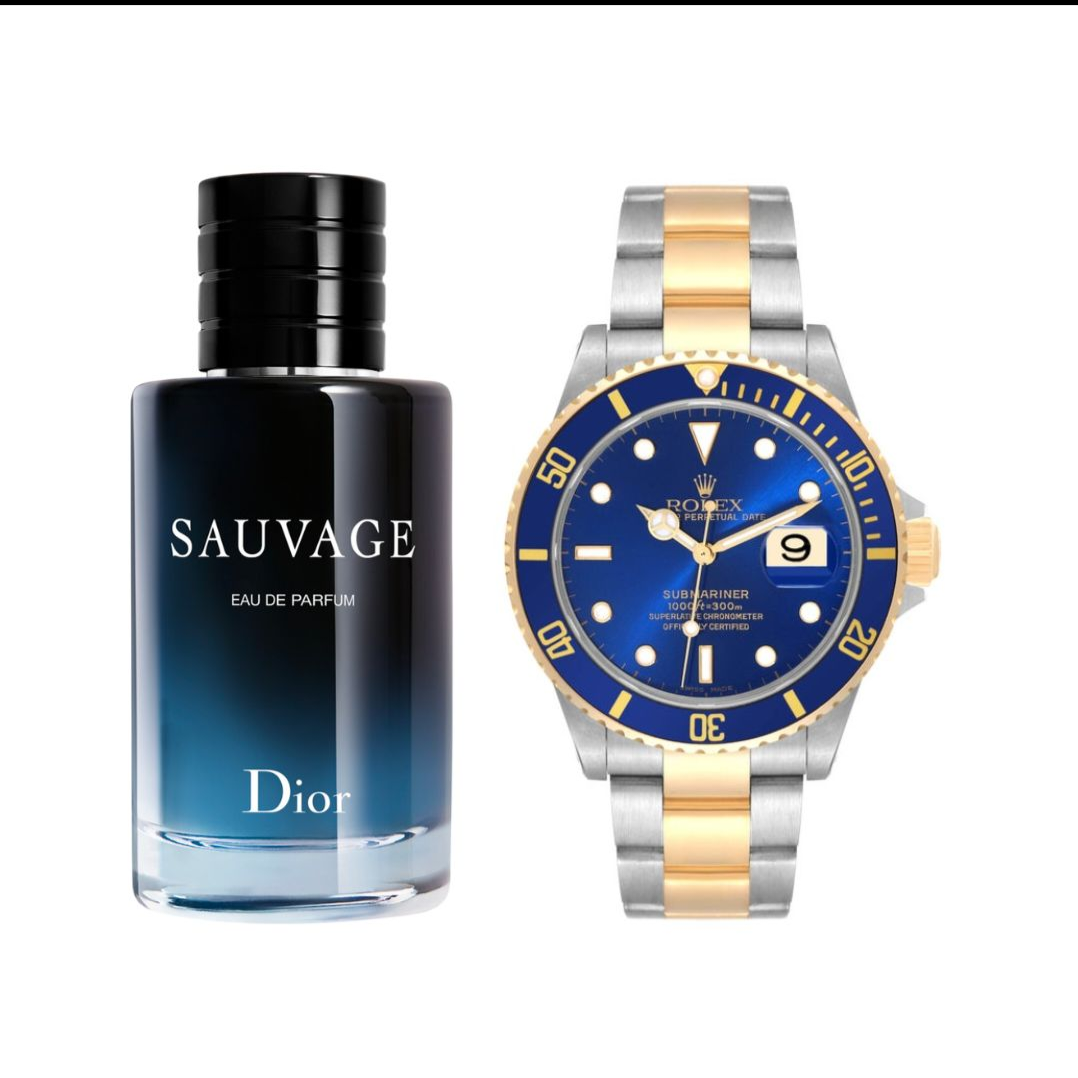 Perfume Sauvagereloj Bicolor Azul