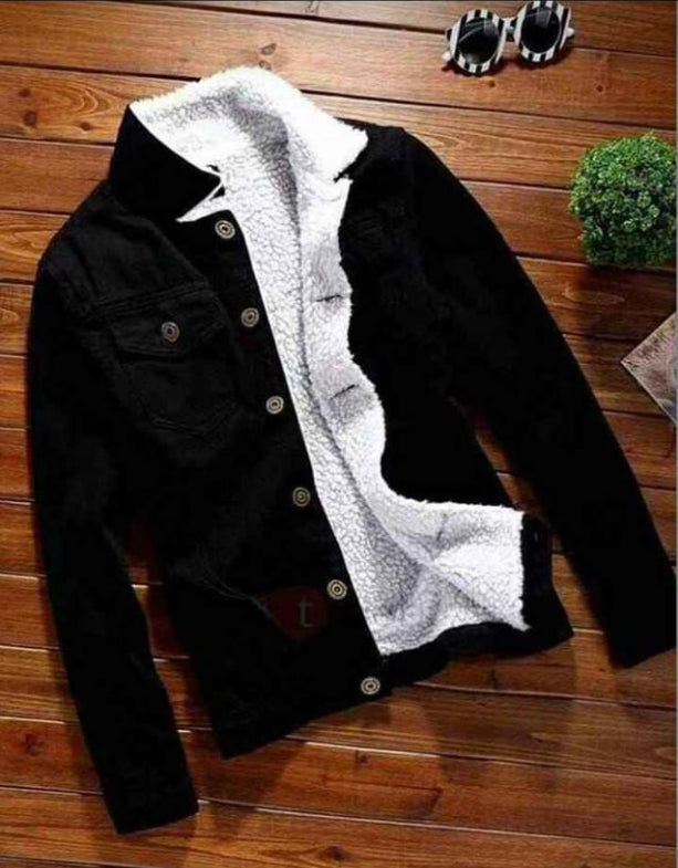 Chaqueta En Jean Con Ovejero T68a