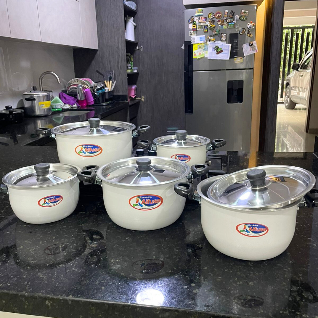 Bateria De Cocina Alfusa White