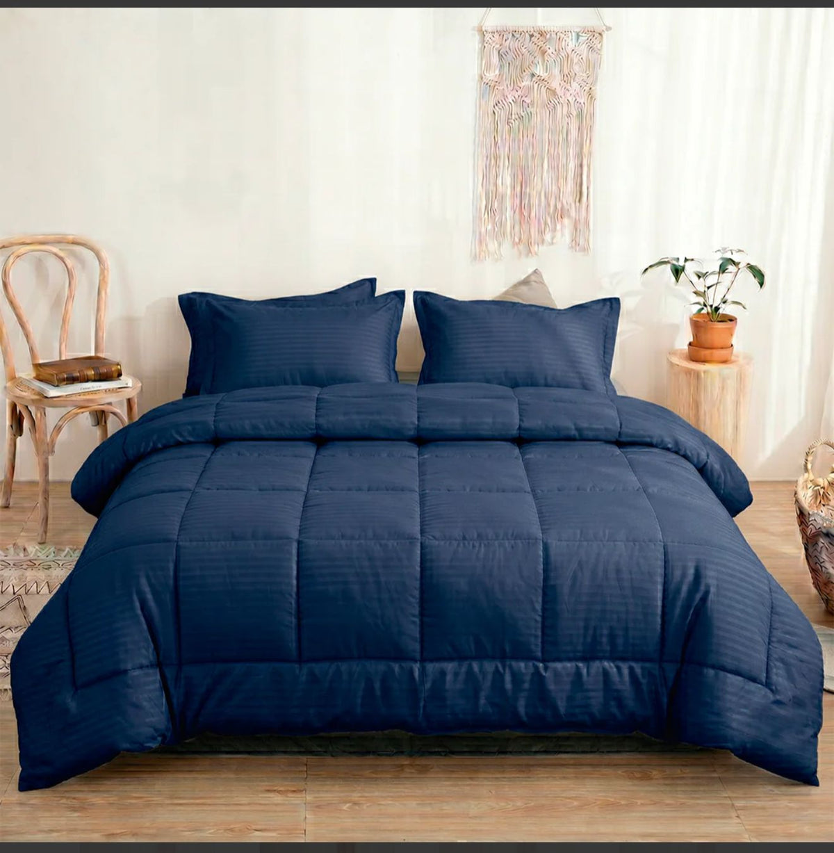 Edredon 2almohadas Microfibra Lineas