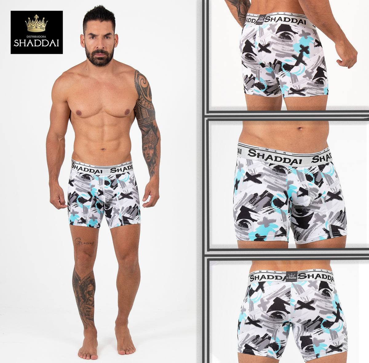 Pack De 12 Boxer Shaddai Gama Alta