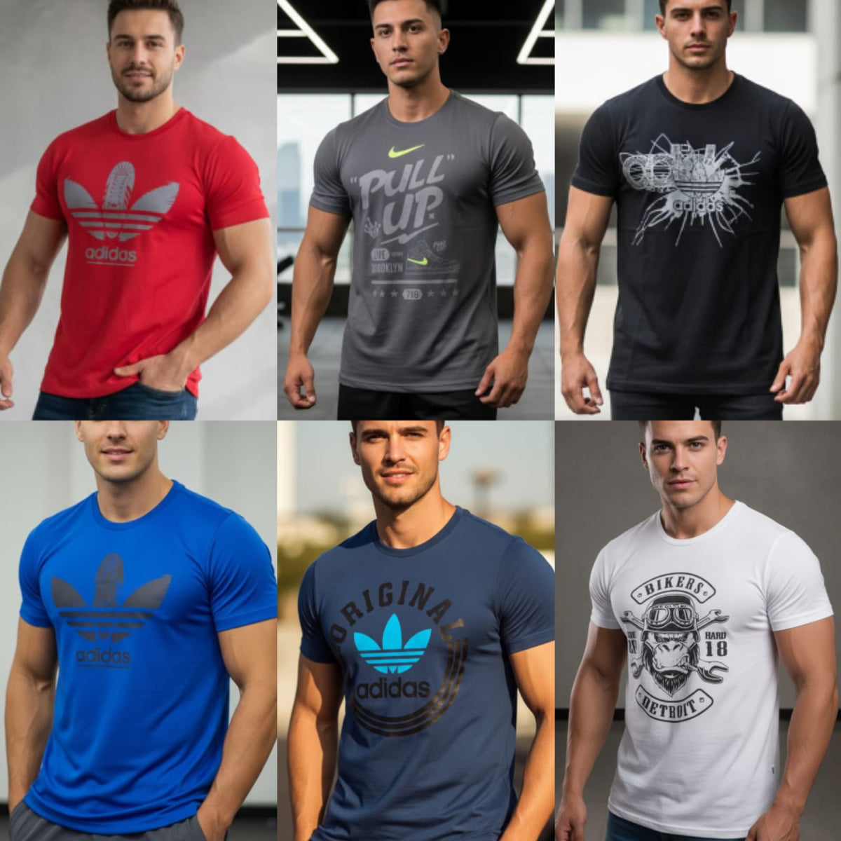 Pack De 12 Camisetas Piel Durazno Hombre