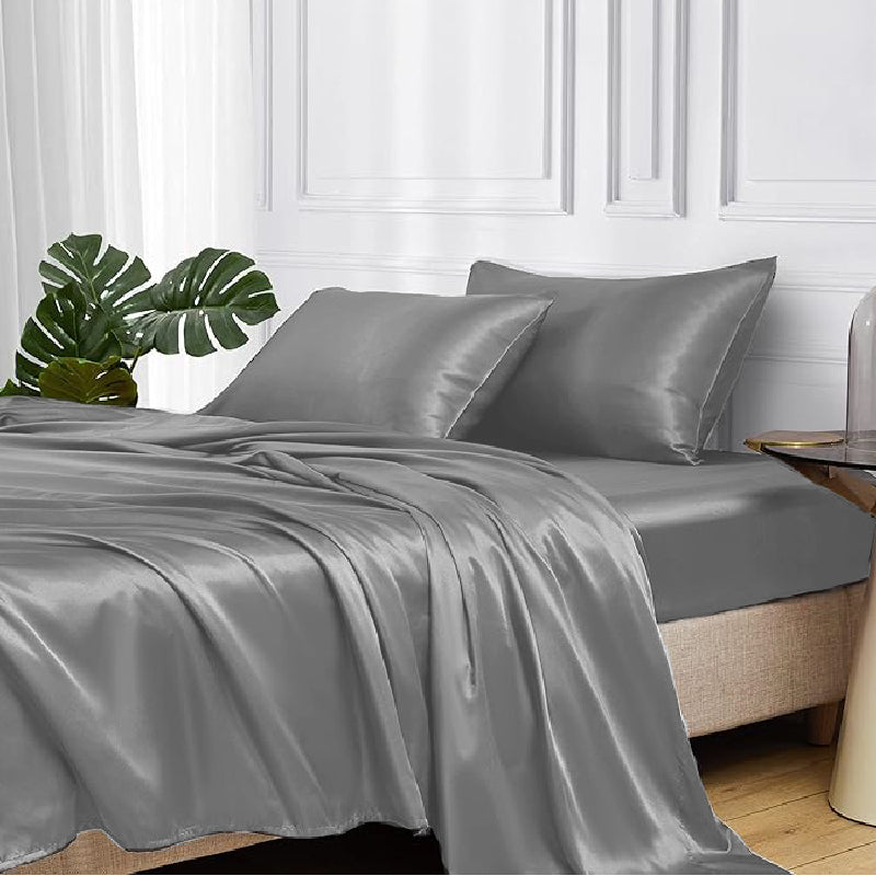 Sabana De Seda Satin Gris