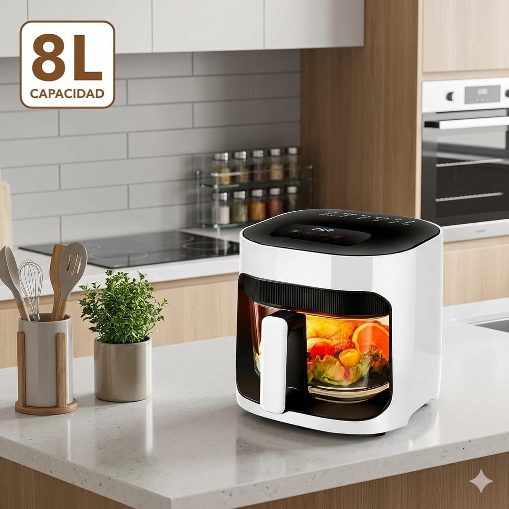Freidora De Aire 8 Litros Silver Crisp