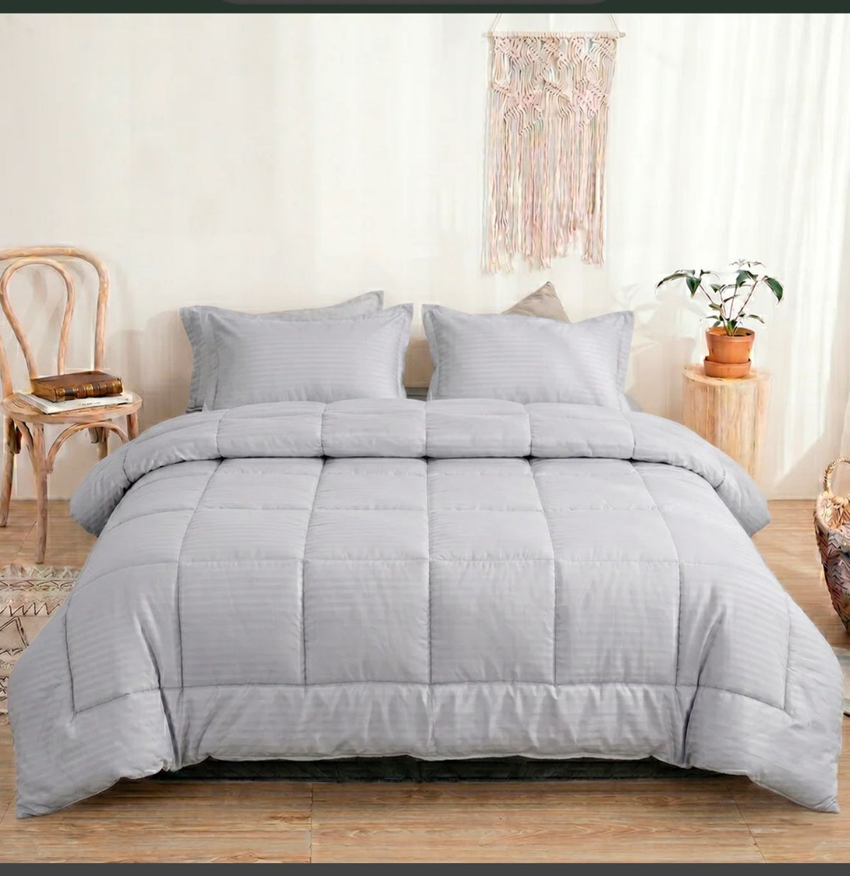 Edredon 2almohadas Microfibra Lineas