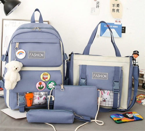 Bolso De Oso 5 Piezas Para Ninas
