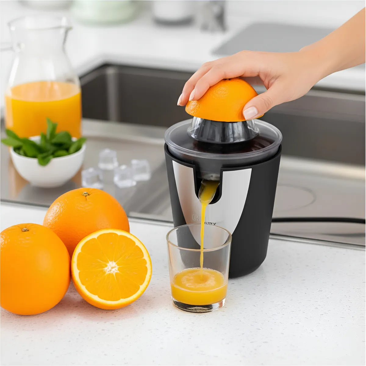 Exprimidor De Naranjas Electrico Acero