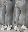 Jeans Skinny Gris Plus Size
