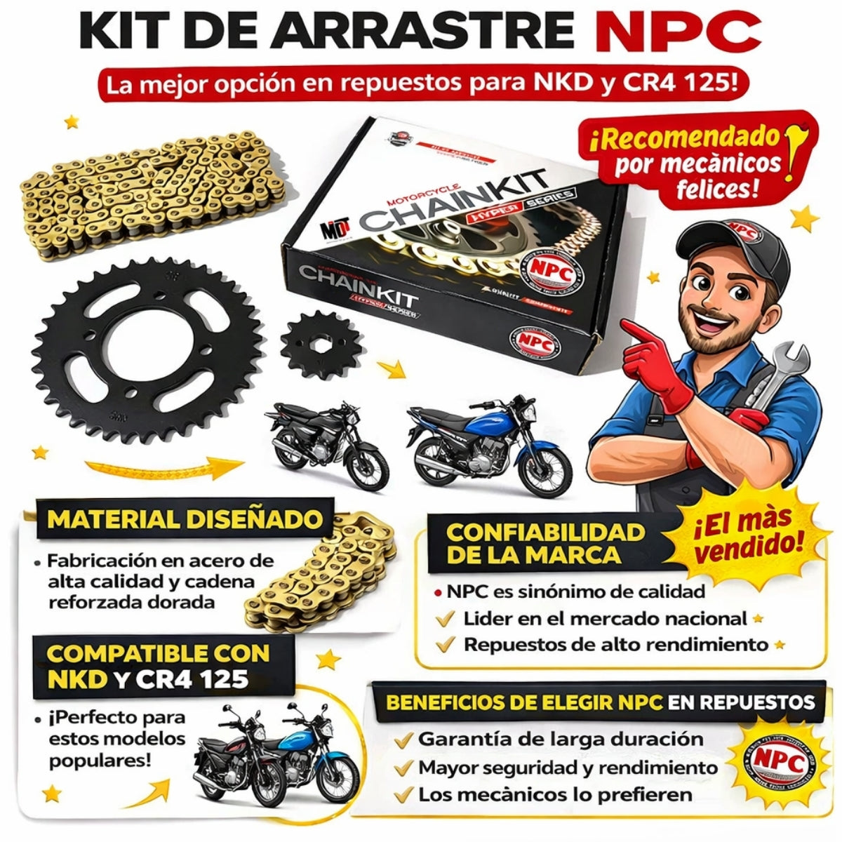 Kit Arrastre Npc Completo Nkd Cr4