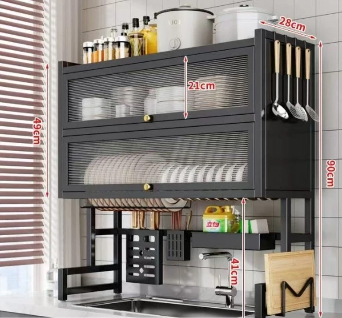 Escurridor Doble Gabinete Zebbris