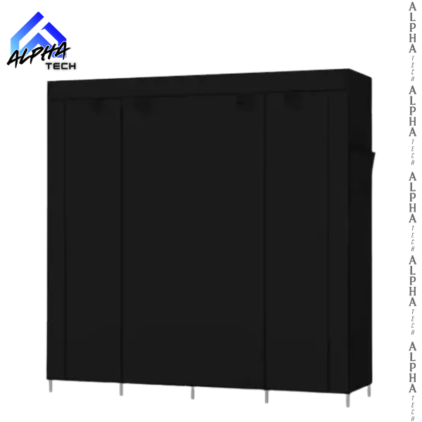 Closet Armario De Ropa 4divisiones Negro
