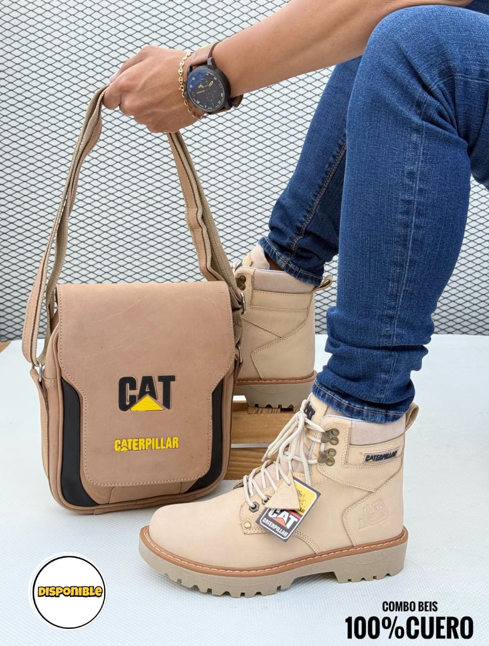 Combo Bota Bolso Cat Aplique 01