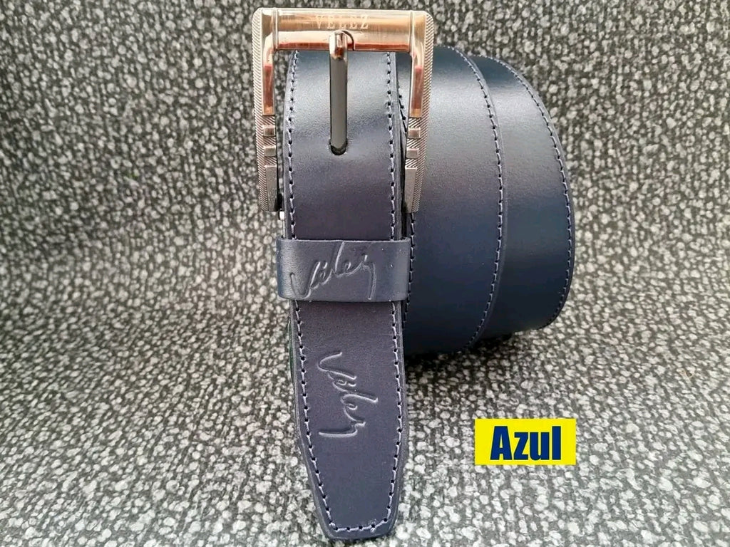 Correa Velez Cuero 34 Cm Costura Hombre