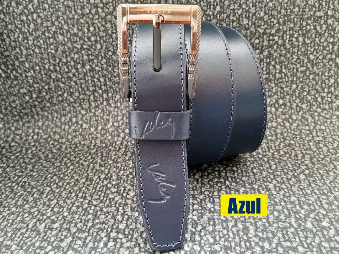 Correa Velez Cuero 34 Cm Costura Hombre