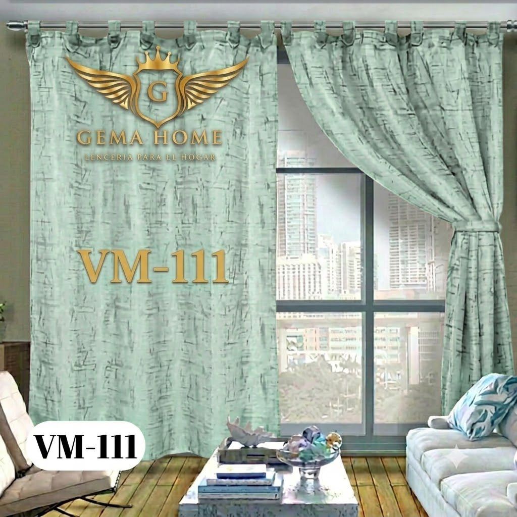 Cortinas En Yacar Con Boton