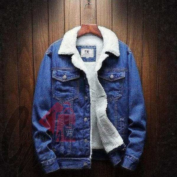 Chaqueta En Jean Con Ovejero T68a