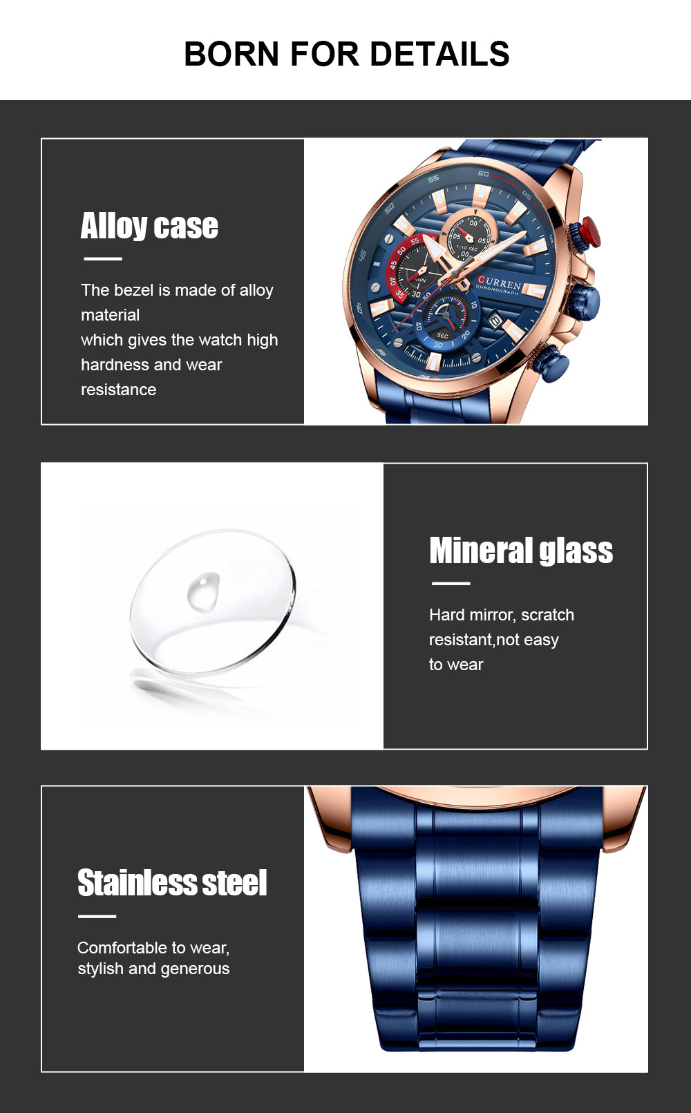 Reloj Curren Hombre 8415 Acero
