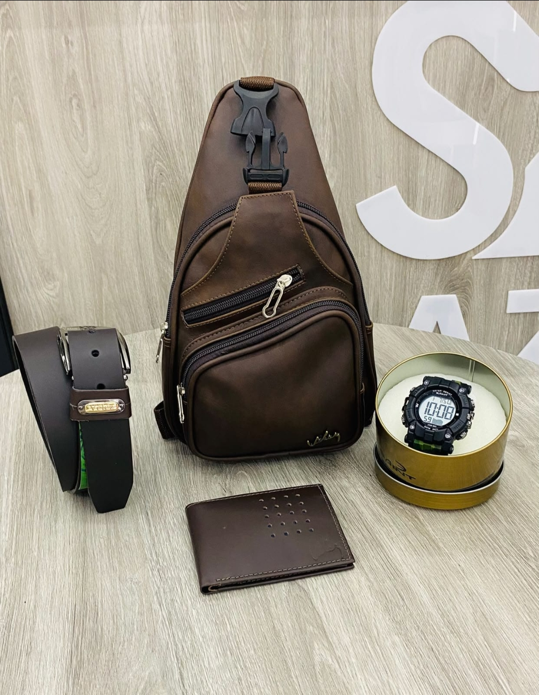 Trio Perchero Velez Caballero Reloj