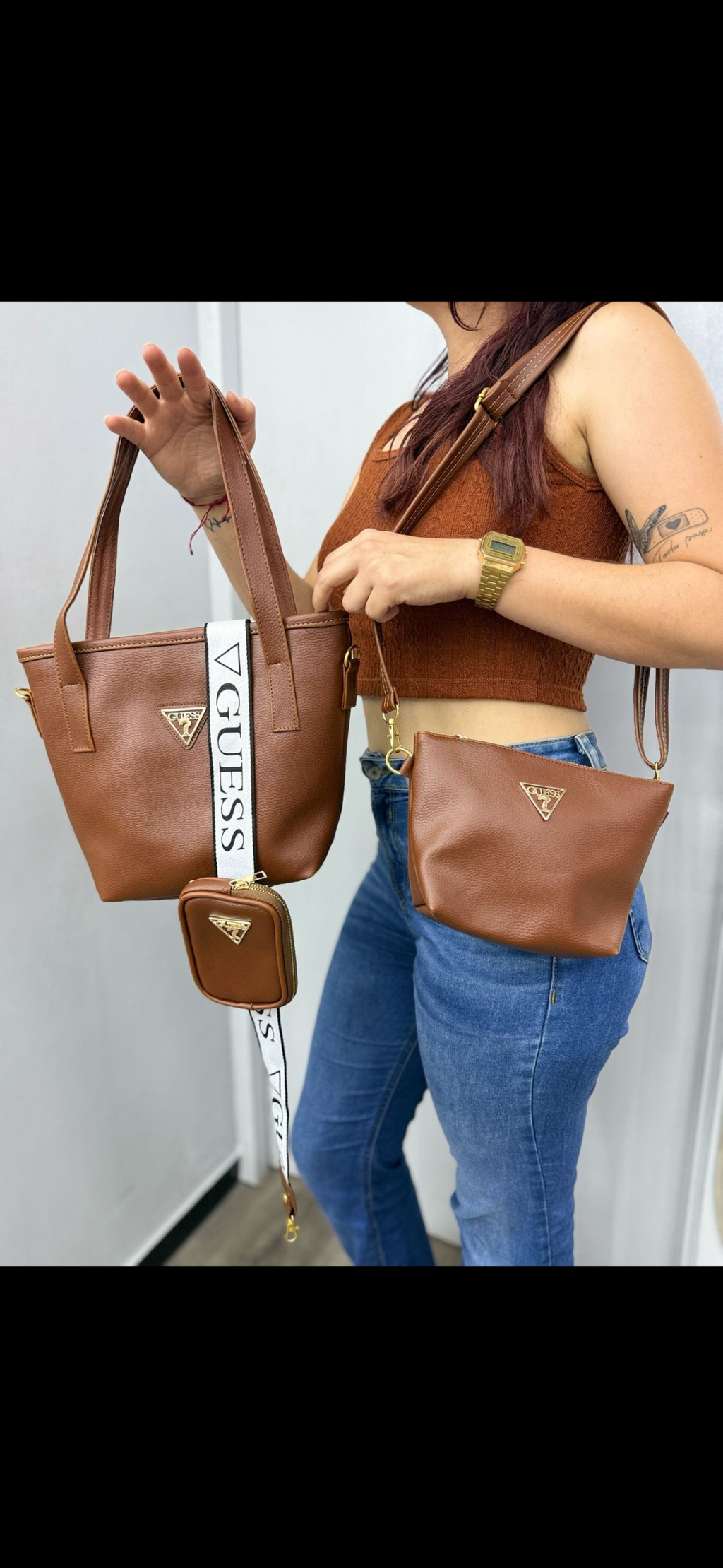 Trio De Dama Guessreloj Obsequio Dama