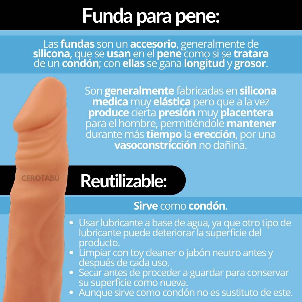 Funda Realista Para Pene 17cm Fun006