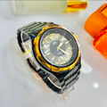 Reloj Caballero Qq Pulso Acero Negro