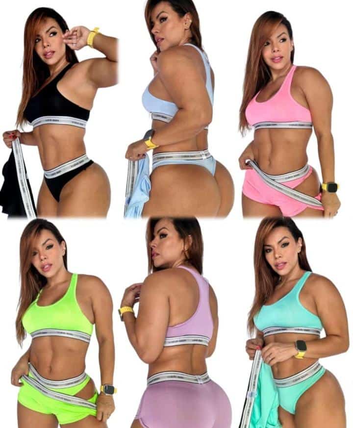 Pack De 12 Trios Top Tangashort