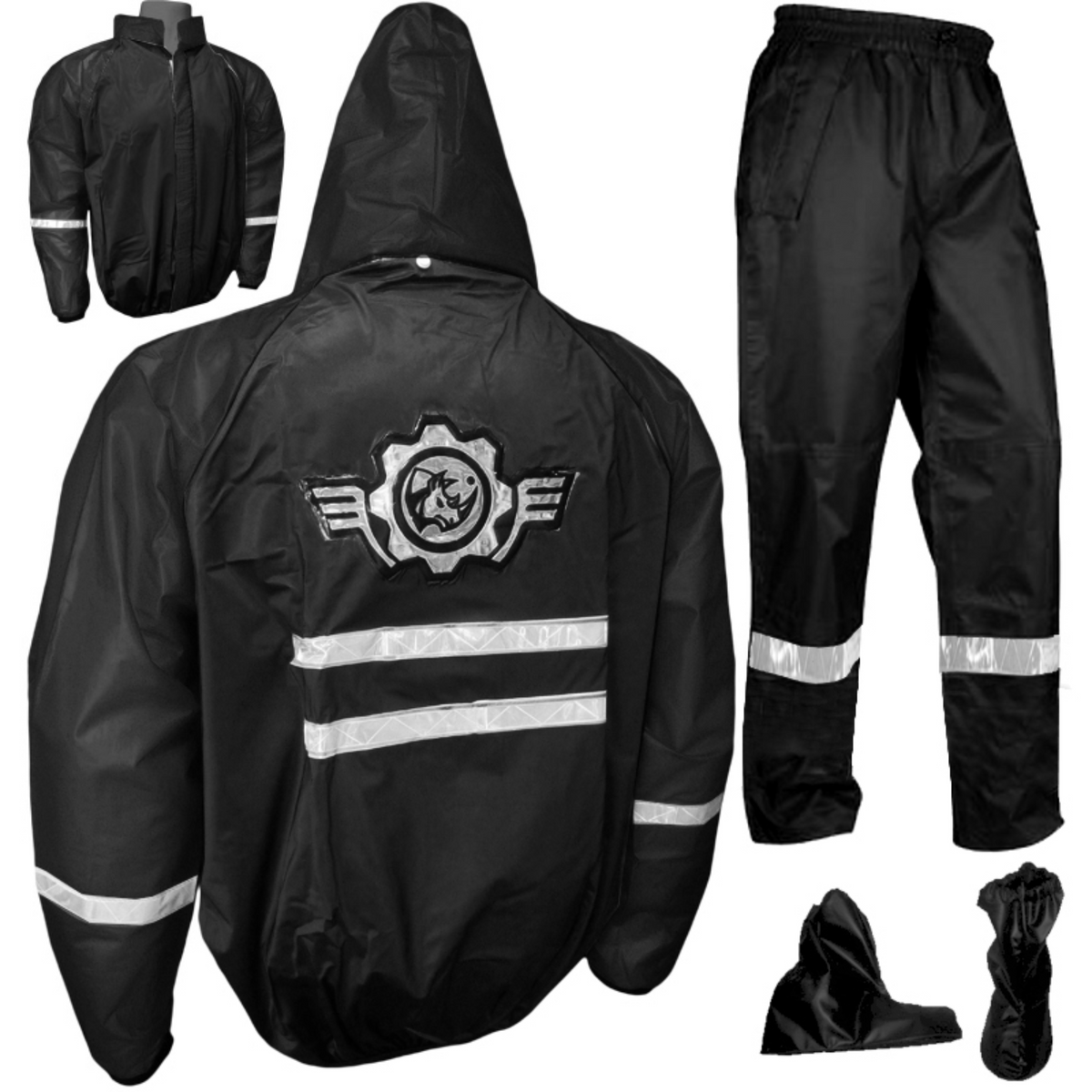 Impermeable 4 Piezas Moto Bici Patineta