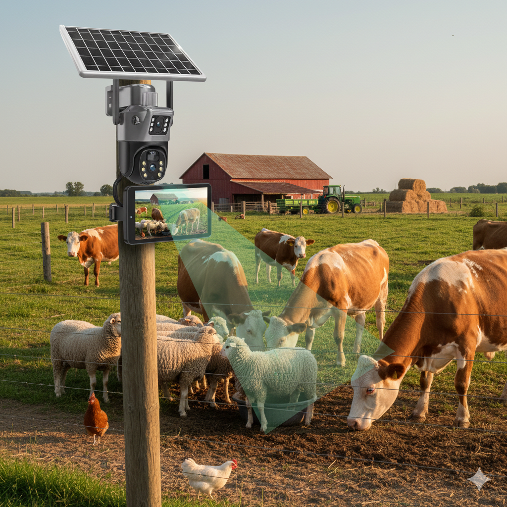 A053 Camara Solar 4g 2 Lentes