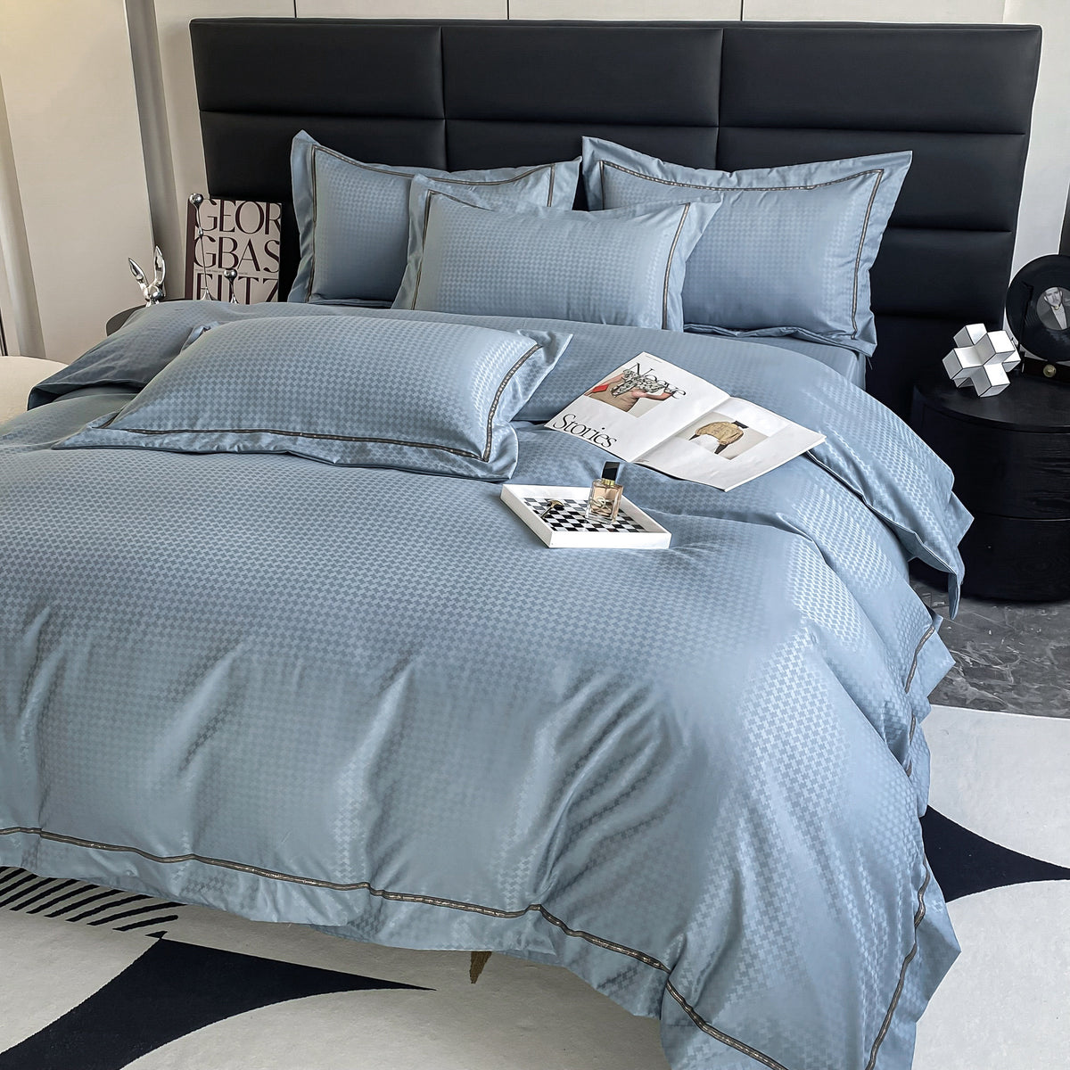 Funda Duvet Unicolor Relieve Aqua