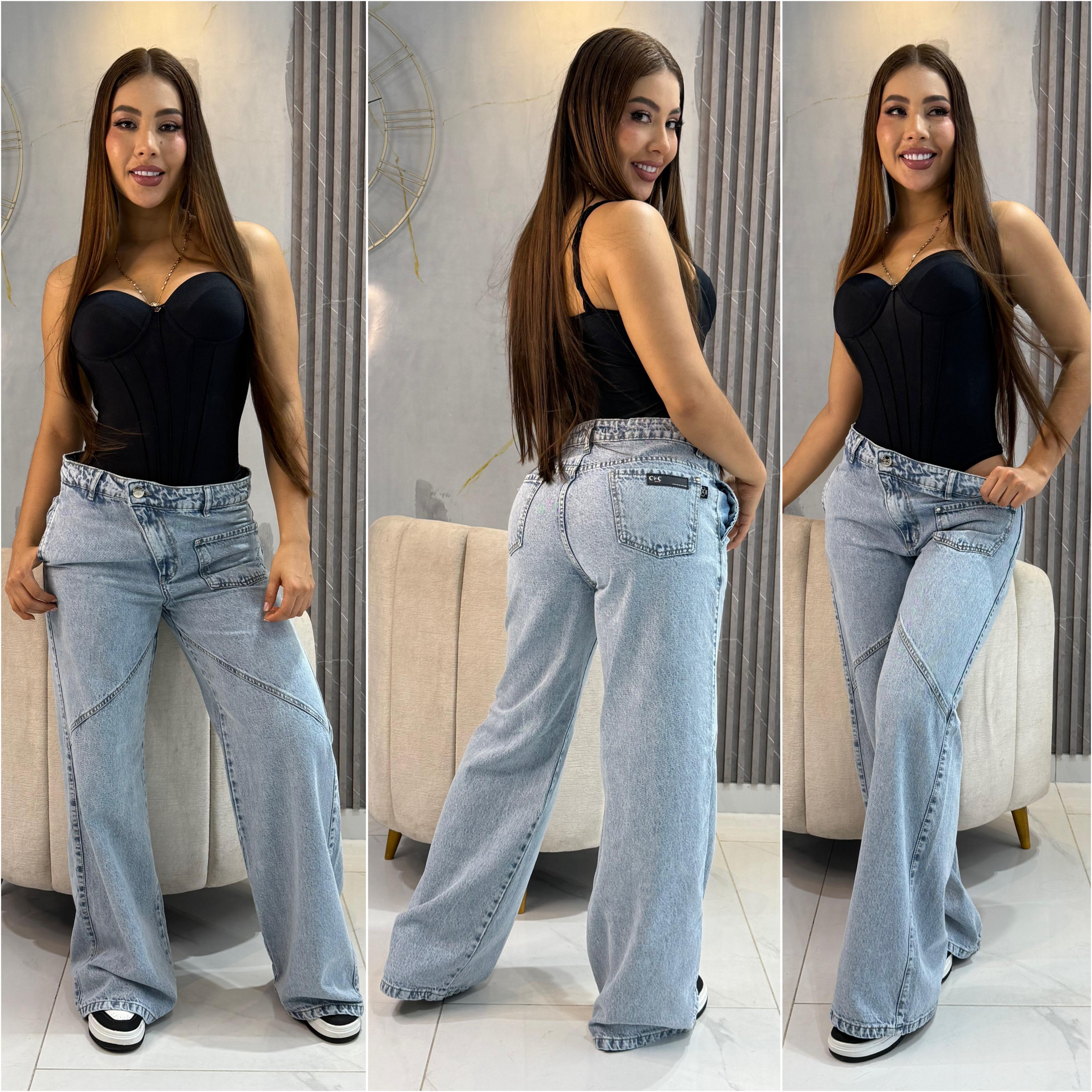 Ref 0073 Jean Wide Leg O Bota Recta