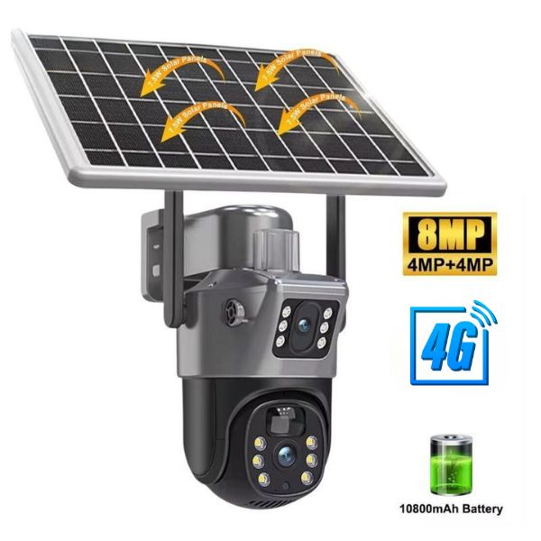 A053 Camara Solar 4g 2 Lentes