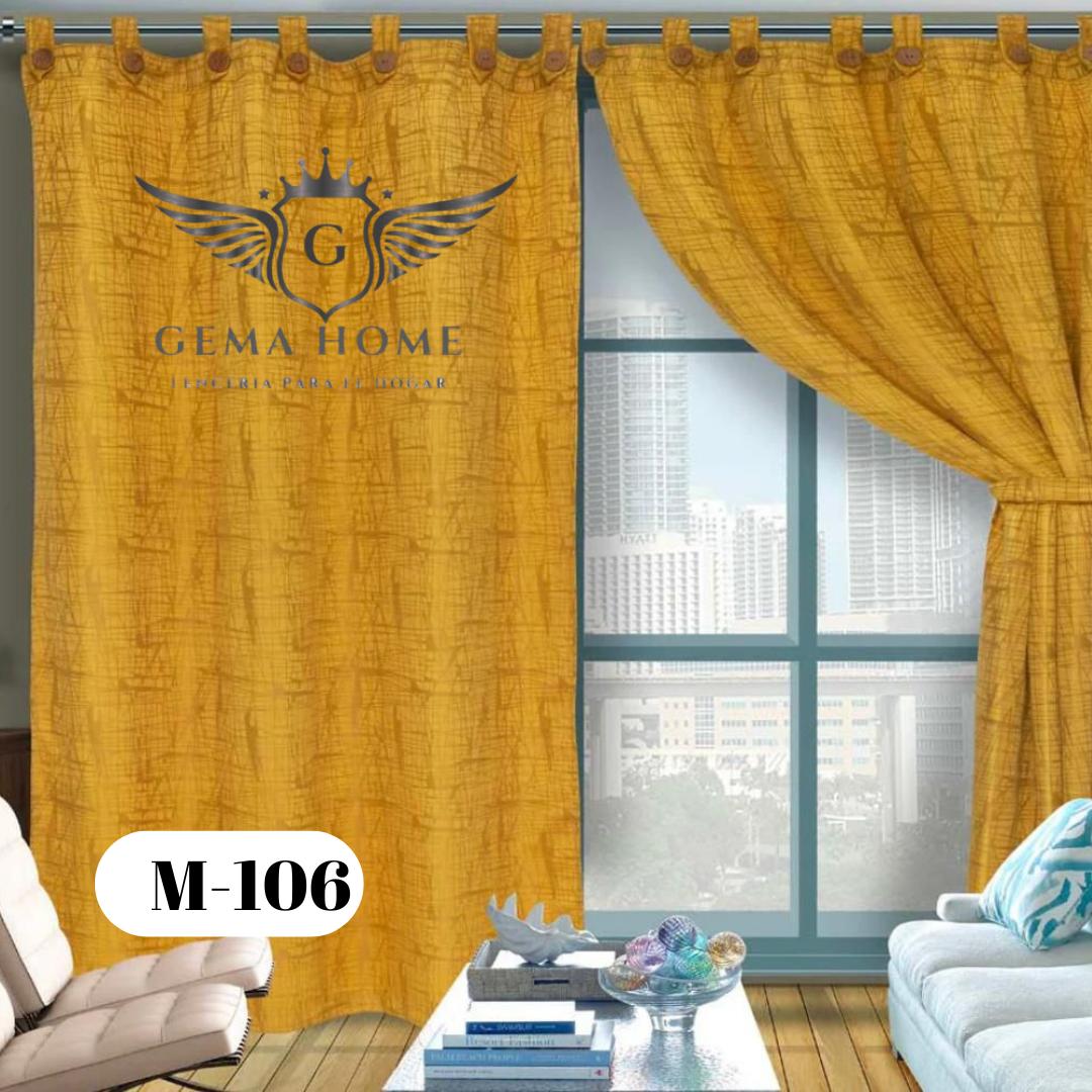 Cortinas En Yacar Con Boton