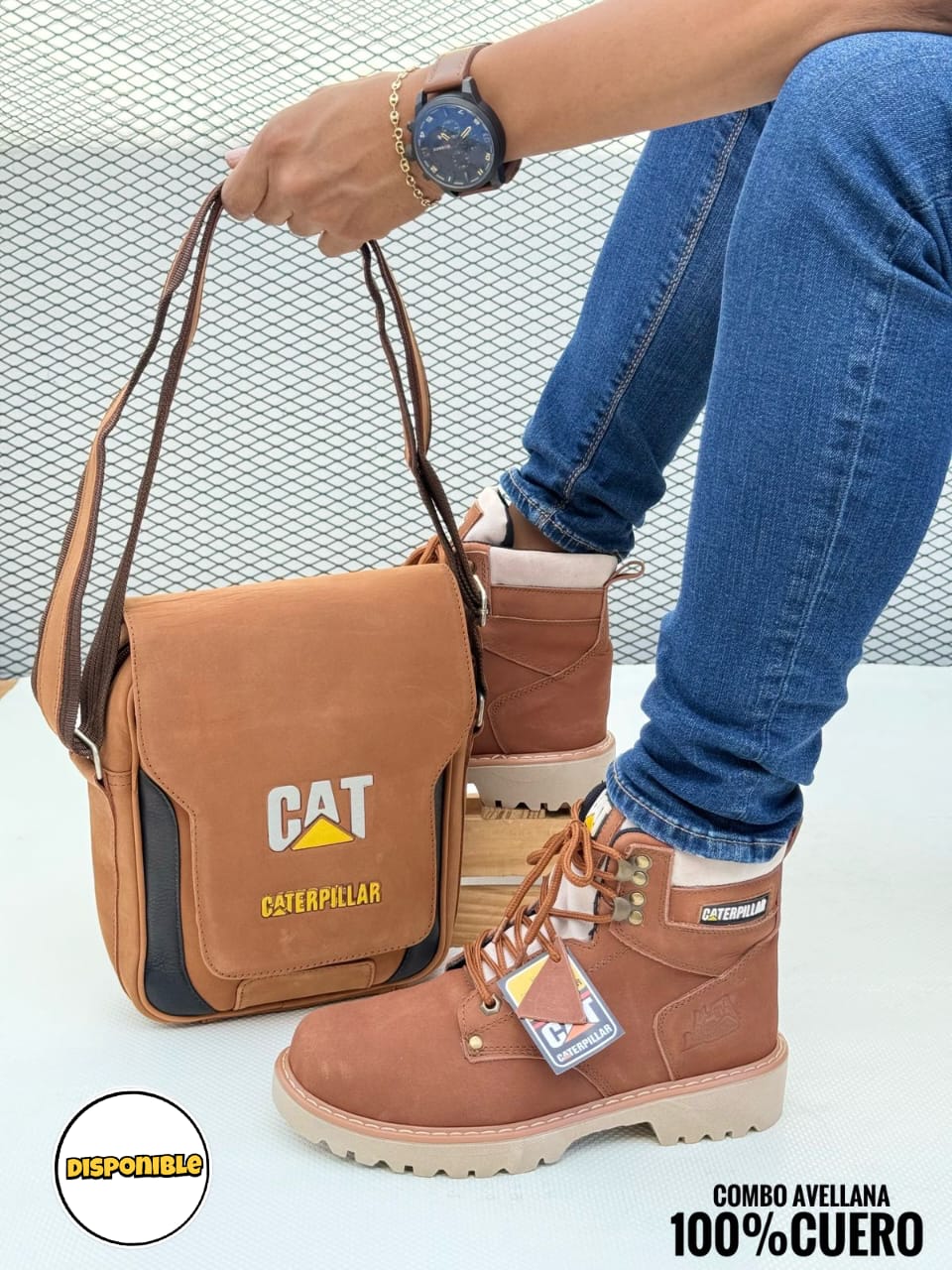 Combo Bota Bolso Cat Aplique 01