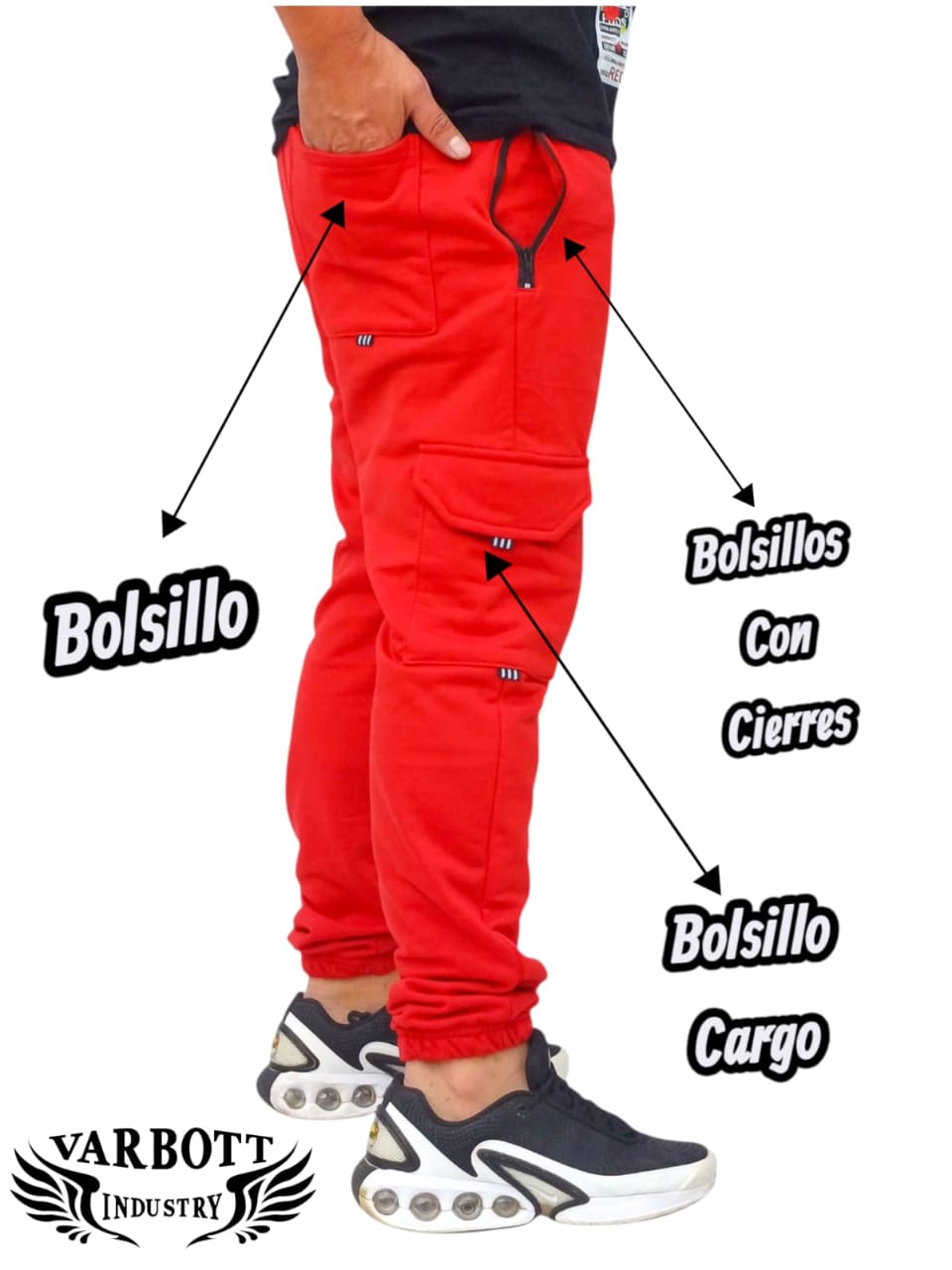 Pack Por 6 En Joggers Cargo