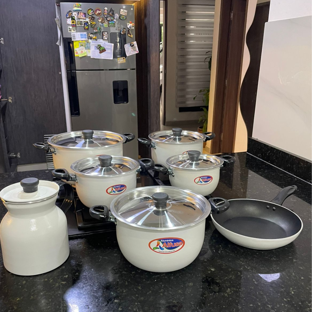Bateria De Cocina Alfusa White