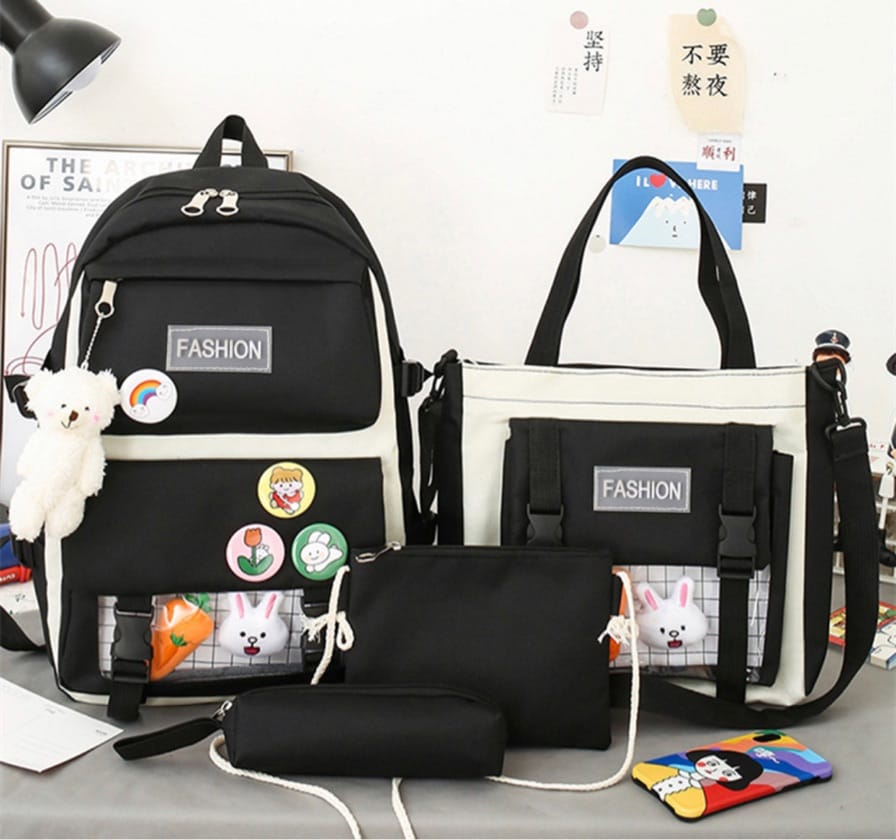 Bolso De Oso 5 Piezas Para Ninas