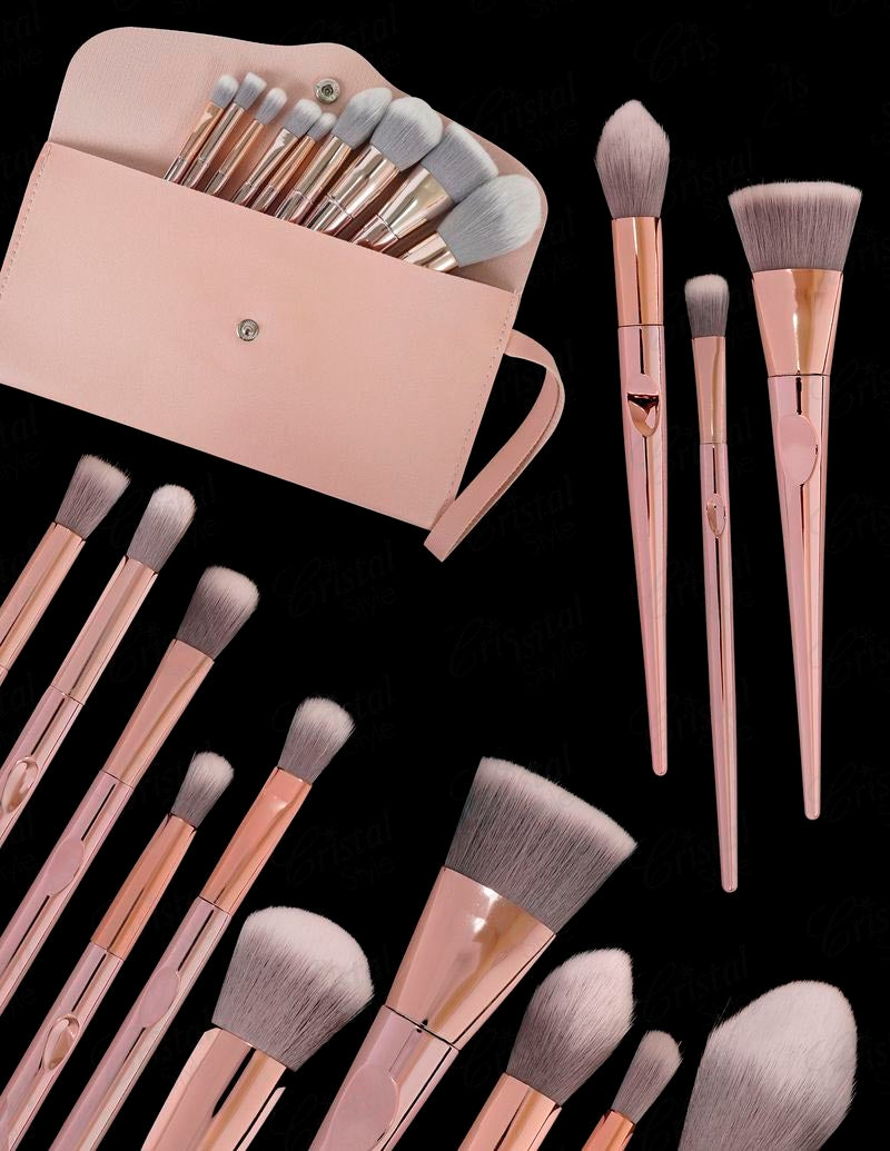 Set De 10 Brochas De Maquillaje X 10
