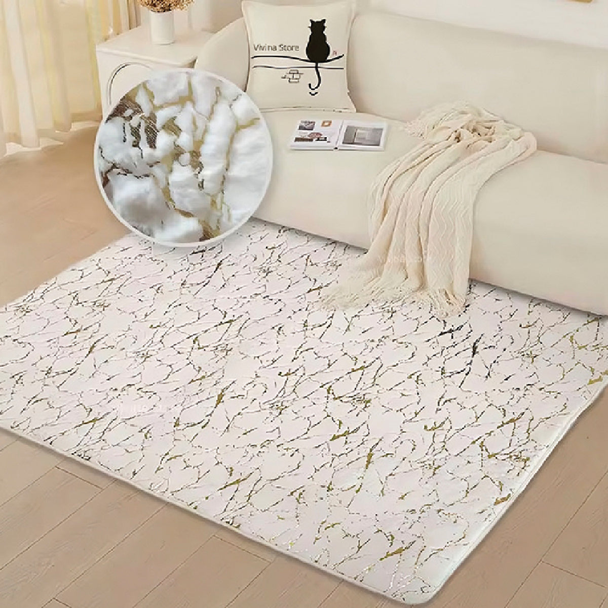 Tapete Blanco Linea Gold