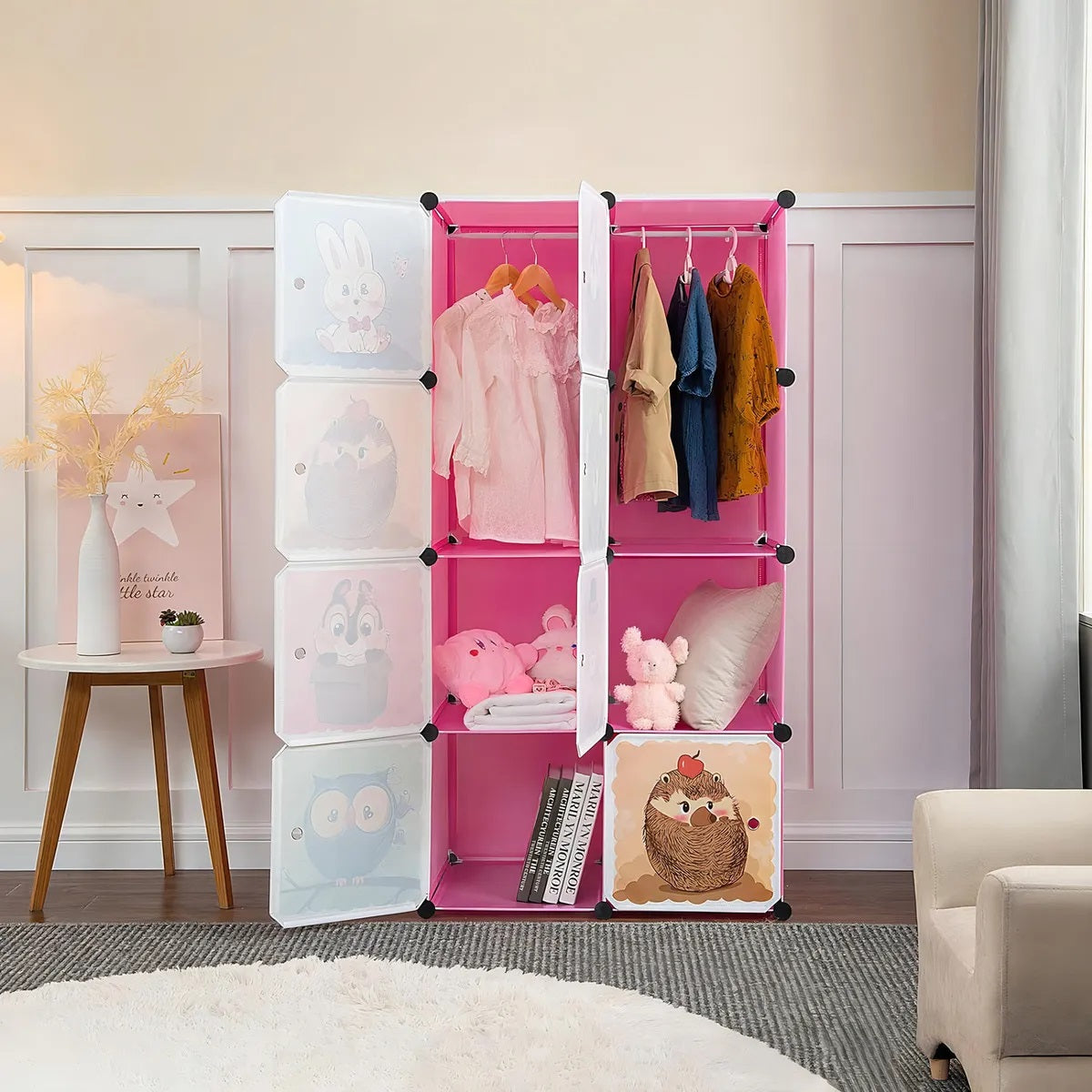 Cajas Organizador De Ropa Colgar Estante