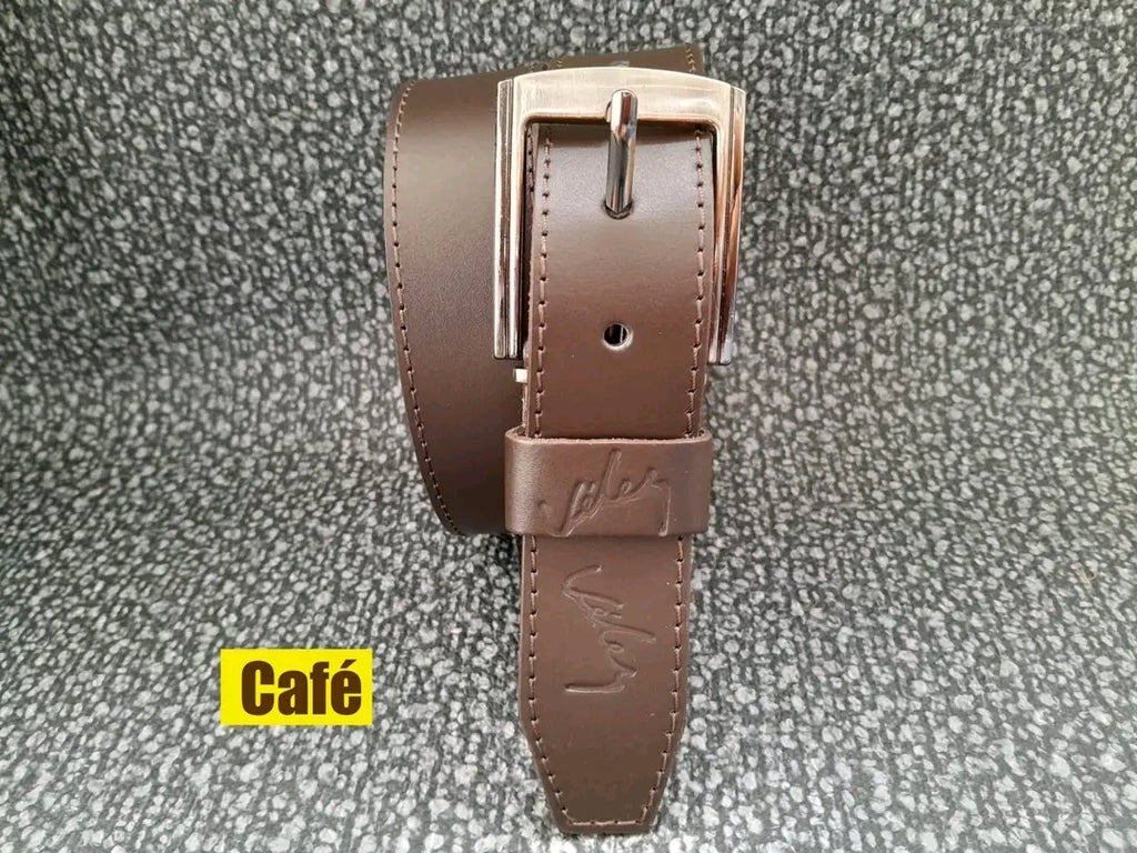 Correa Velez Cuero 34 Cm Costura Hombre